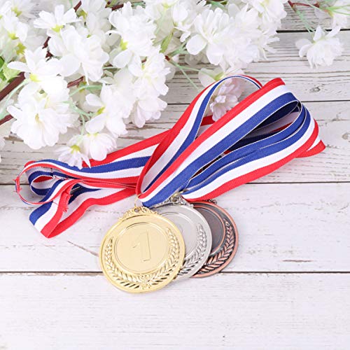 Medalhas de Prêmio IMIKEYA com Fita de Pescoço e Medalhas de Prêmio de Metal para Jogos Esportivos C