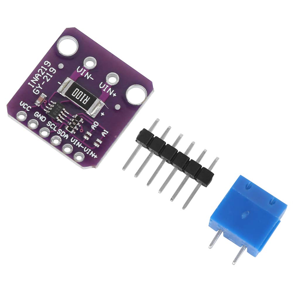 Jeanoko 5 pièces puces de programmation de haute précision GY INA219 Module de capteur de courant numérique pour la détection de courant de tension de Circuit