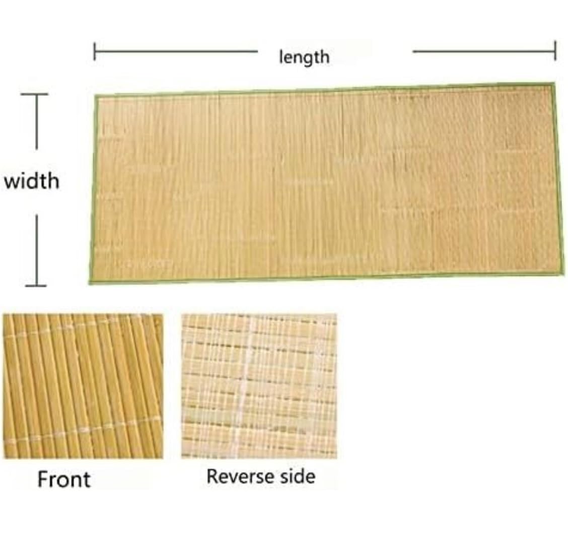 Surmatelas rafraîchissant en bambou lisse pour le sommeil d'été, pour la climatisation, tapis antidérapant en bambou pour lit, école, matelas de refroidissement d'été