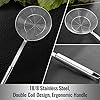 Hiware Solid Stainless Steel Spider Strainer Skimmer Ladle for Cooking and Frying, Kitchen Utensils Wire Strainer Pasta Spoon, 5.4 Inch #2