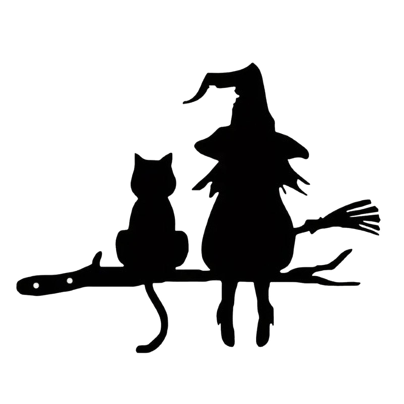Bella Strega Con Gatto Nero Immagine Stock - Immagine di catene, risata