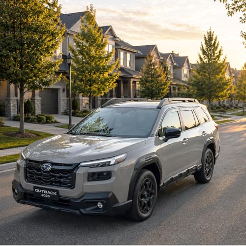 Image of 2026 2027 Tape-On Rain Guards for Subaru Outback Side Window Visor Deflectors Premium Limited Touring XT Wilderness, Durable Tinted Vent Shades