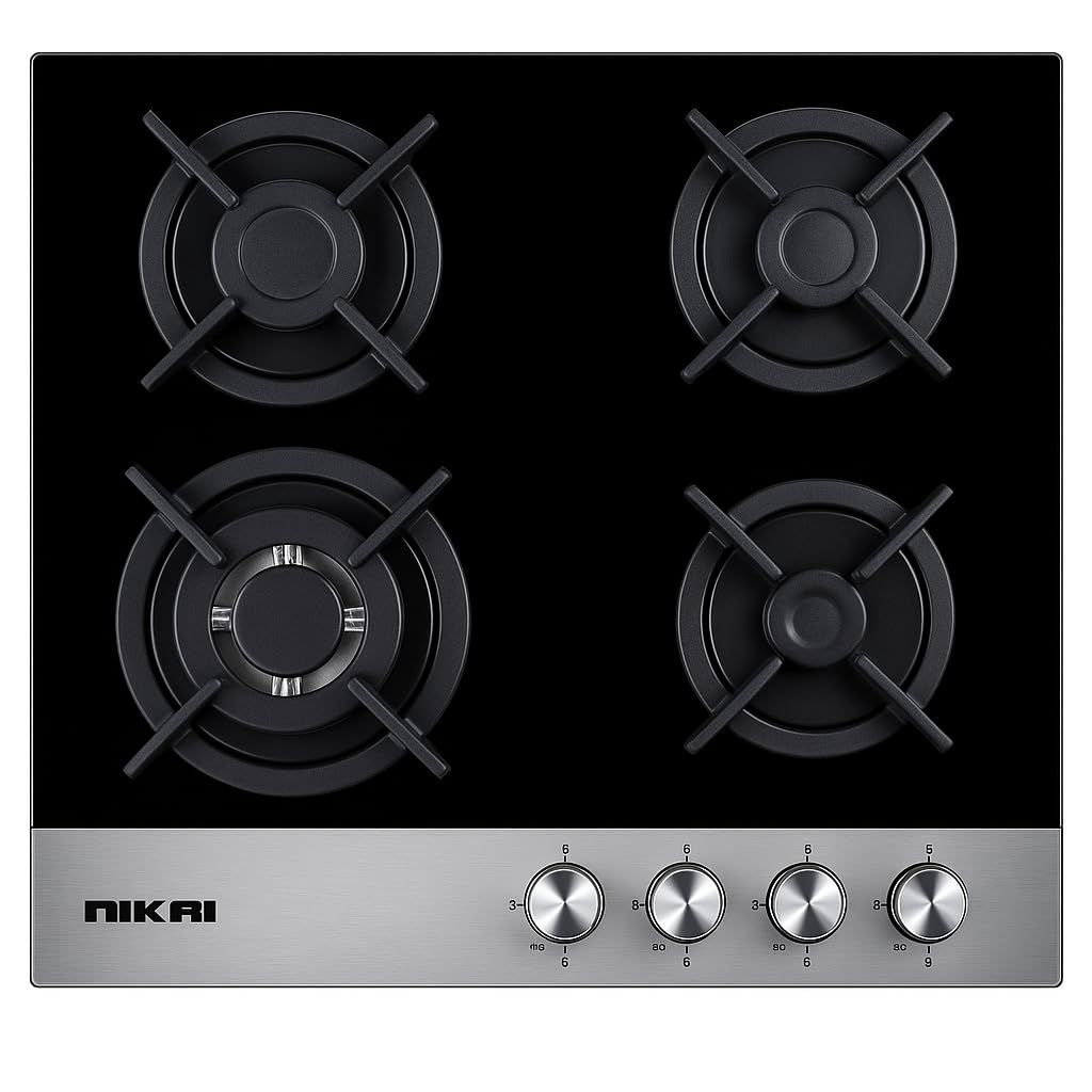 Nikai NGH3001G 60cm 4-Burner Built-in Gas Cooktop