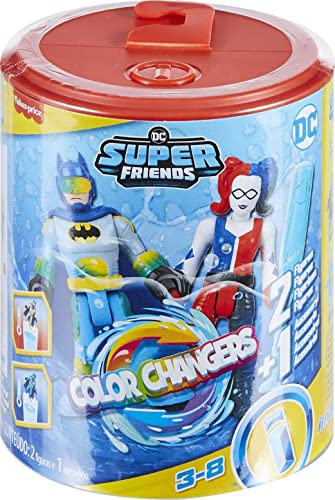 Fisher-Price Imaginext DC Super Friends, Batman Toys, Color Changers 3-Piece Figure Set with Harley Quinn for Preschool Kids Ages 3+ Years - image 6