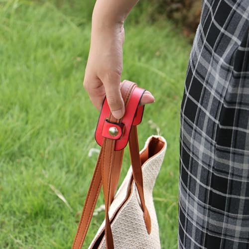 Image of Anti-Skid Bag Shoulder Strap Pad 2 Pcs Leather Shoulder Strap Handle Wrap Cover Comfortable for Tote Crossbody