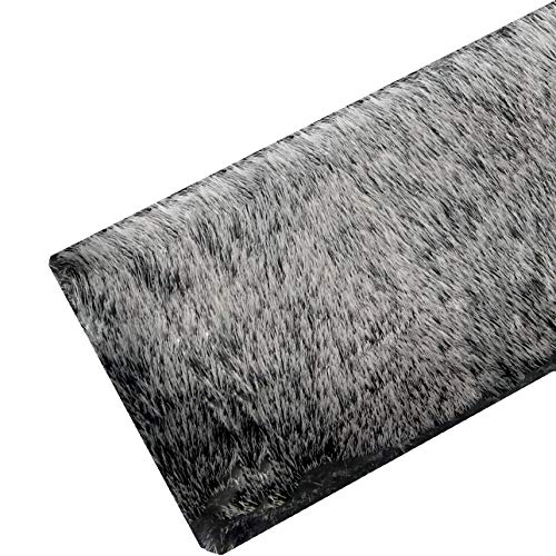 Aria Wrist and Ankle Cuffs Fur Combo Extremely Soft Handmade Leather (Black)
