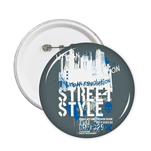Badge silhouette point de repère style graffiti américain XXL pour veste et sac à dos