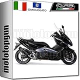 2 Anni Garanzia GPR SCOM.108.GHI SCARICO COMPLETO OMOLOGATO GHISA COMPATIBILE CON YAMAHA TMAX T-MAX 500 2008 08 2009 09 2010 10 2011 11