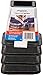 Shepherd Hardware 9523 6-Inch Molded Bed Risers, Black Finish, 4-Count