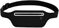 Pochete Esportiva Impermeável para Ciclismo e Corrida, com Zíper à Prova D'Água, Cinto Ajustável com Elástico, Design Ultraleve, Faixa Reflexiva