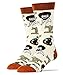 Oooh Yeah Socks Men's Luxury Combed Cotton Funny (Happy Lil Accidents),Large