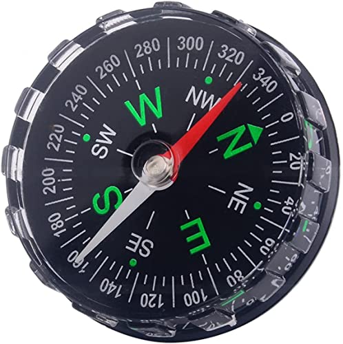 Mini Compass for Outdoor Navigation - Portable Liquid Survival Tool for Travel, Hiking, Camping & Backpacking - Clever Design, 4.5cm Diameter, Ideal for Boating & Navigation