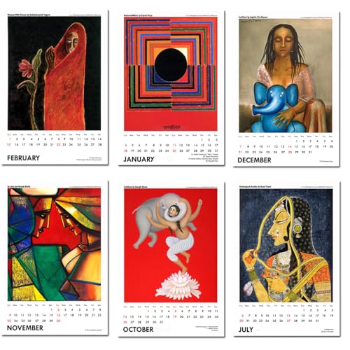 Image of Tallenge - Art by Indian Masters - 2026 Desk Calendar - 6 x 9 Inches for Home & Office (Paper, Desk Calendar)