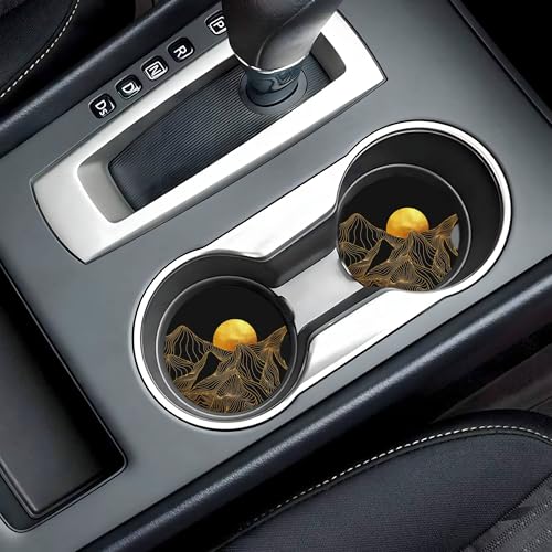 Portavasos para carro cerámico 2 piezas 2.56 pulg miniatura 7