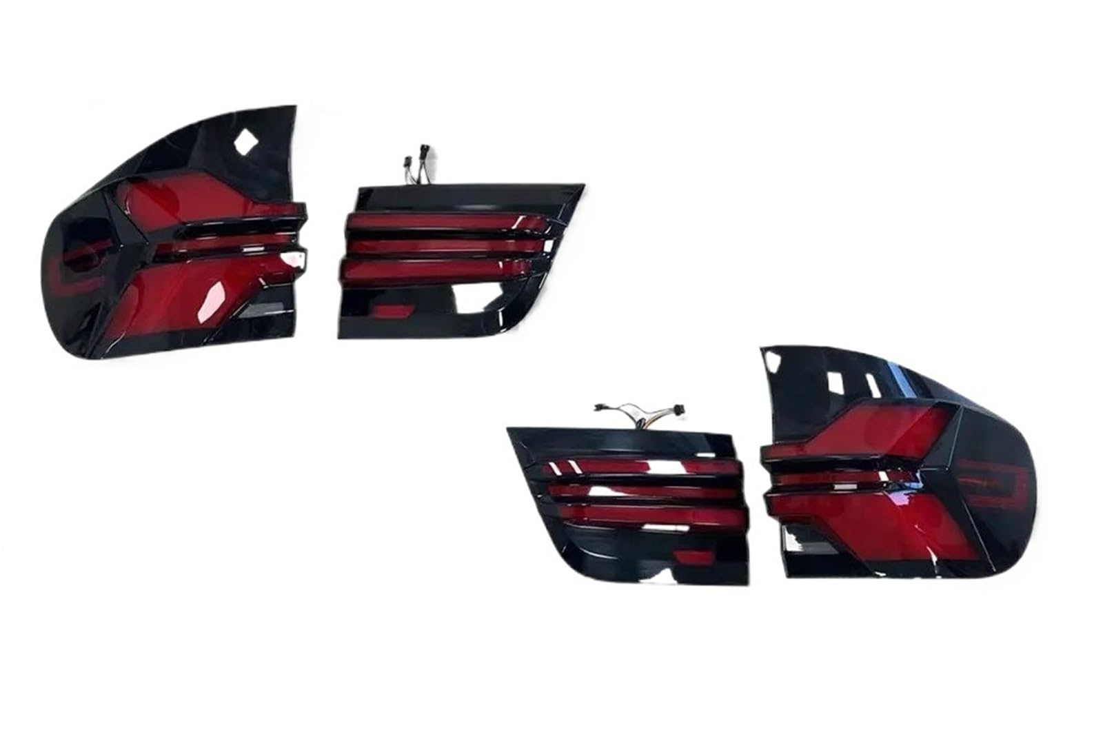 Genérico Para Para X5 E70 2007-2013 Conjuntos De Luces Traseras LED Señal Giro Flujo Secuencial Luz Trasera Accesorio Lámpara Automática(2011-2013)