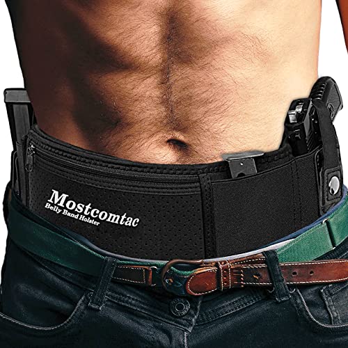 Mostcomtac Belly Band Holster - Gun Holster For Women And Men, Concealed Carry Waist Holster For Most Pistols And Revolvers, Fits Glock, Smith Wesson, Taurus, Ruger, Shield, Etc #TOP28
