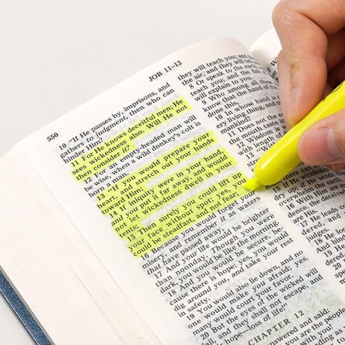 WRITECH Retractable Highlighters Chisel Tip: Fluorescent Yellow Ink Highlighter Marker Pens No Bleed & Smear Pack for Home School Office (12ct Yellow) - Thumbnail 5