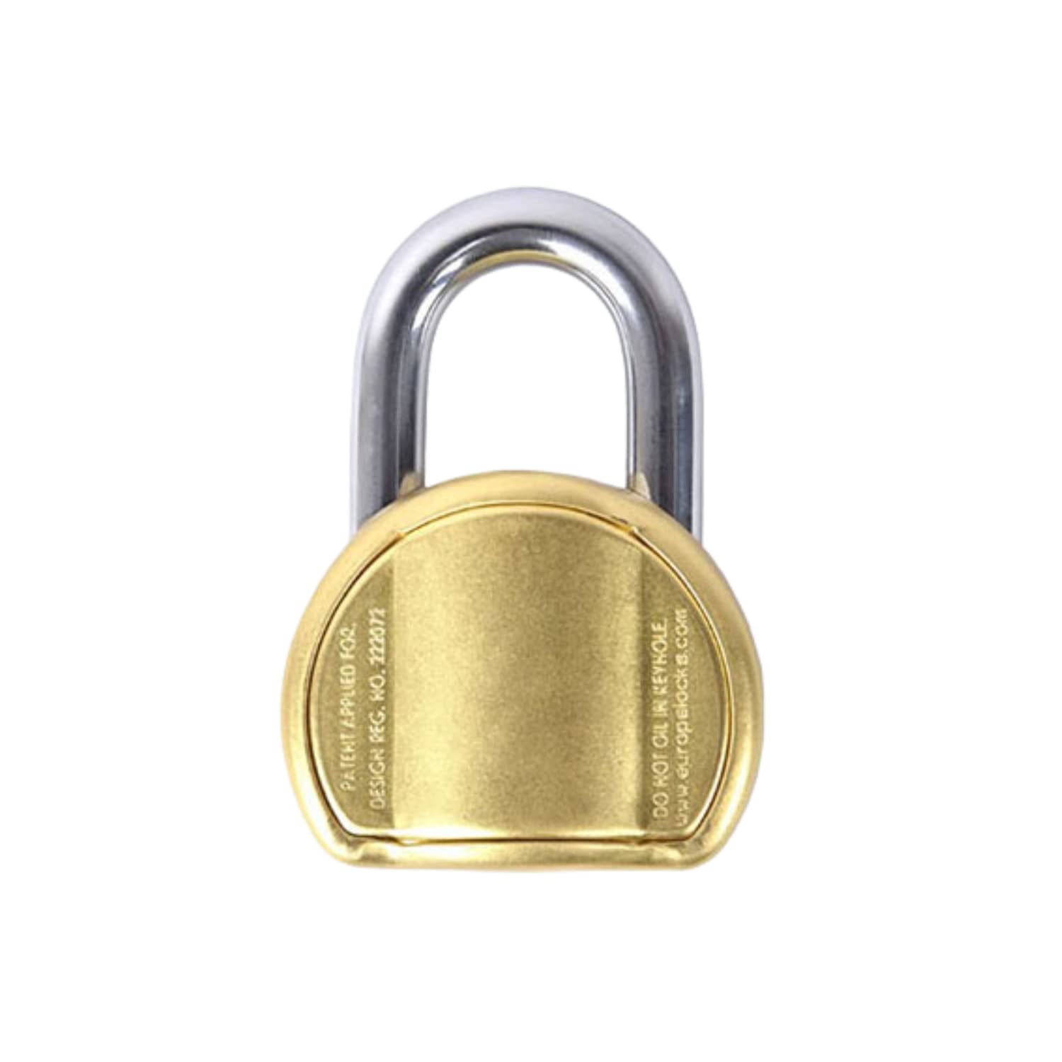 Europa L365 TW Diamant Padlock with 14 Pin Dimple Key DLSB Technology Modern Styling Bump and D Shape, 65 mm Twin Pack, Common Key 11 mm Hard Shackle, 3 + 1 Light Included, BM Finish (Brass Matt) — Amazon image 2