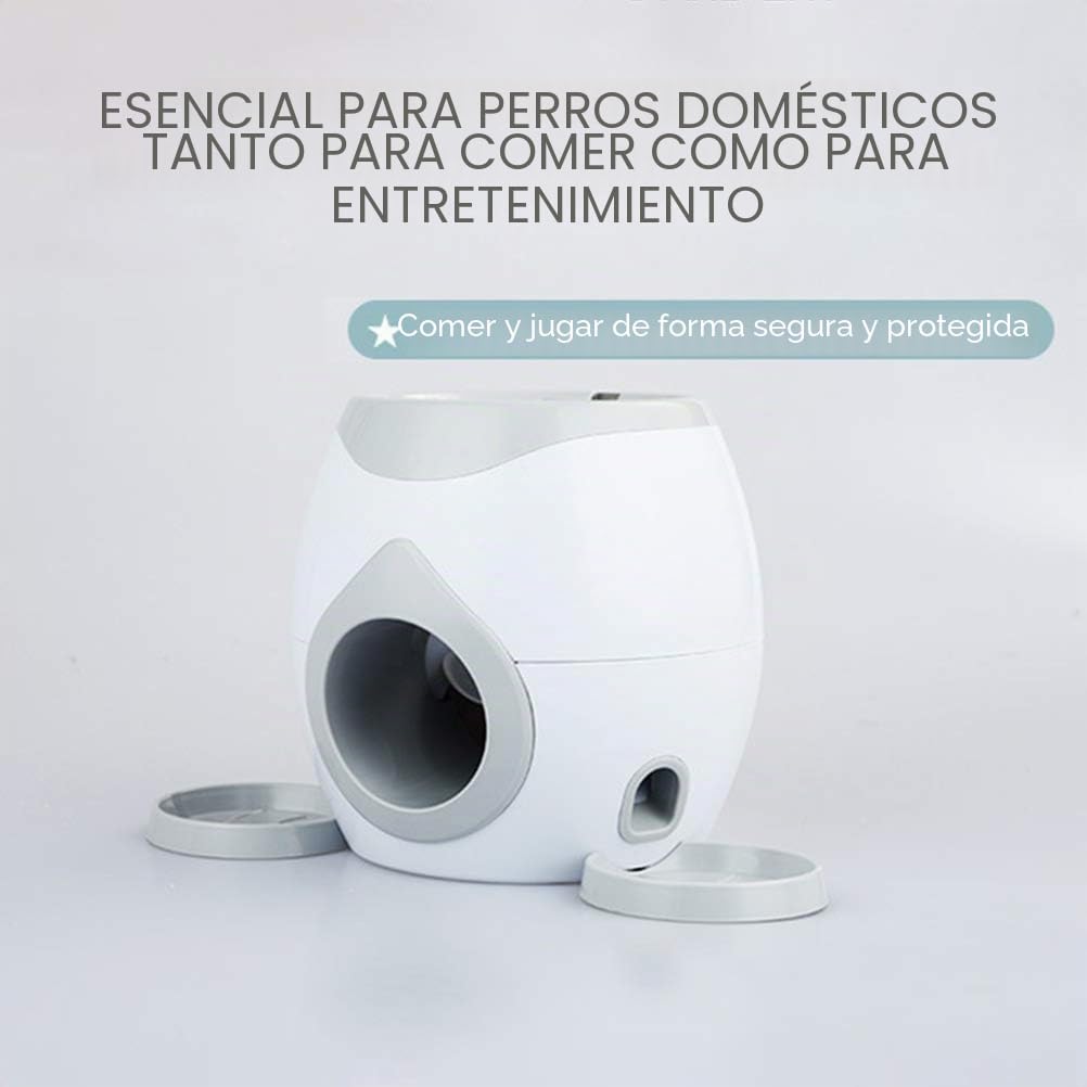 KKPLZZ Alimentador Automático para Mascotas Lanzador de Pelotas de Tenis Juguete Interactivo para Perros Entrenamiento de Inteligencia Máquina de Lanzamiento de Pelotas de Tenis
