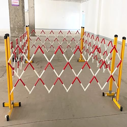 Barrera de tráfico retráctil portátil: Barrera metálica expandible para Control rápido de Acceso a entradas de vehículos, Seguridad Vial y soluciones para la gestión de m