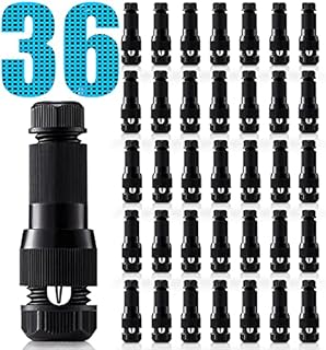 SUNVIE Low Voltage Landscape Lighting Wire Connectors 12-14 Gauge Cable Connectors for Landscape Lights Outdoor Path Lights Work with Malibu Paradise and Other Low Voltage Lighting (36 Pack)