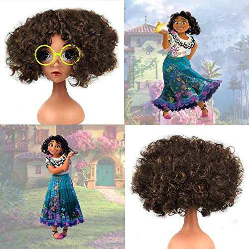 Encanto Wigs for Kids, Wigs and Glasses, Encanto Mirabel Dress Up