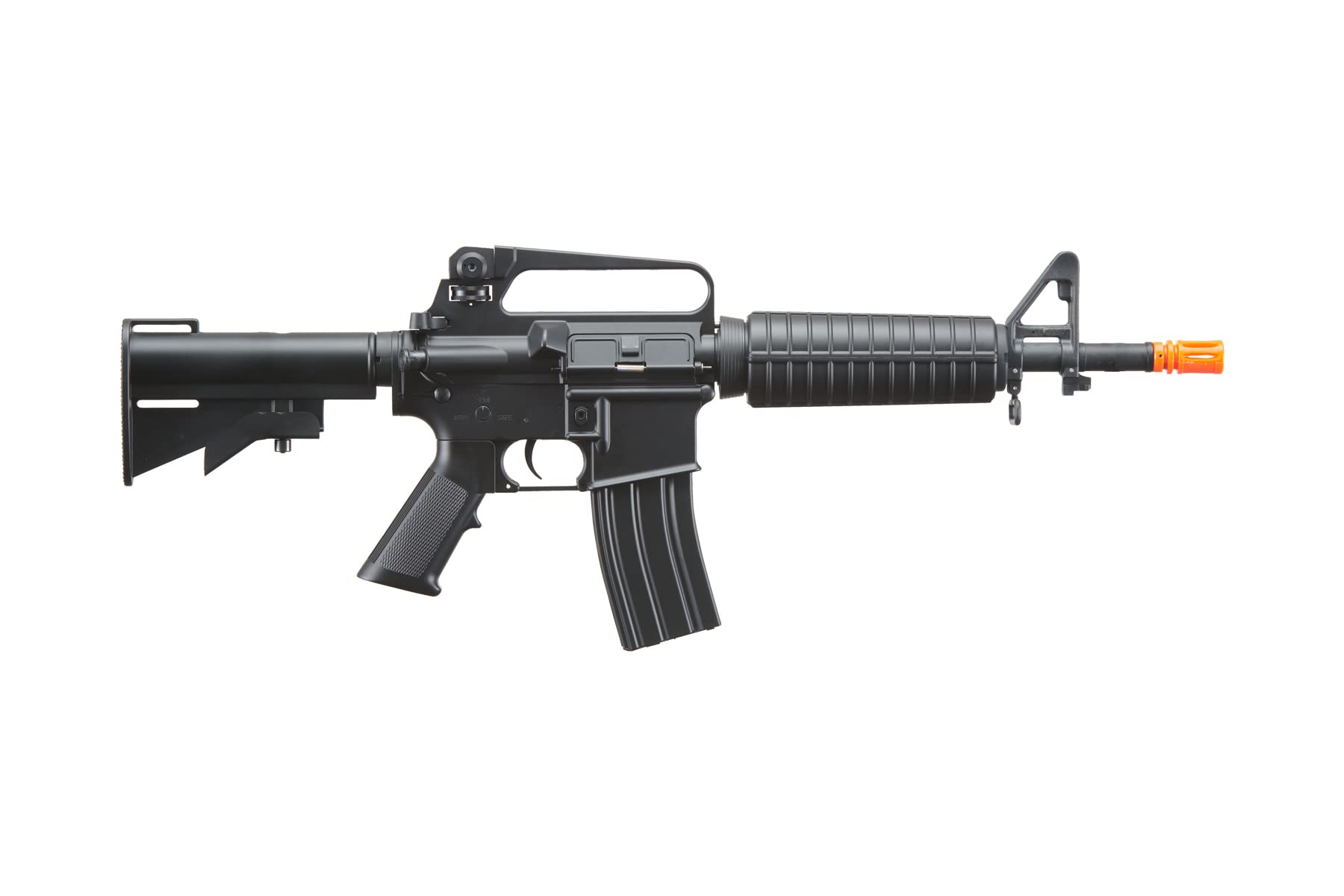 Lancer Tactical Gen I 400 FPS Airsoft M4 Commando M933 AEG Rifle with Battery and Charger, 1000 Rounds 0.20g BBS