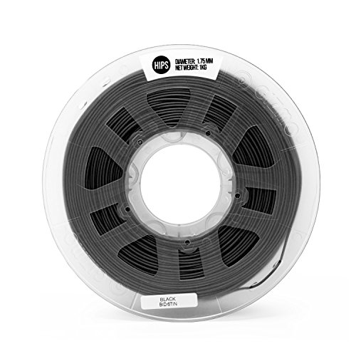 Image of Gizmo Dorks 3D Printer Filament 1.75mm HIPS, Fits Most FDM 3D Printers, 1kg Spool (2.2lb), Black