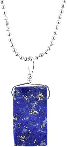 Miniatura 37 de Natural Gemstones Pendant Necklace, Rough Stones, Silver Plated, Chakra Healing Crystals, Handmade, Wedding, Birthday, Minimalist, Jewelry for Women