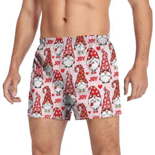 Image of Men's Boxer Shorts Cotton Loose Underwear with Button Fly