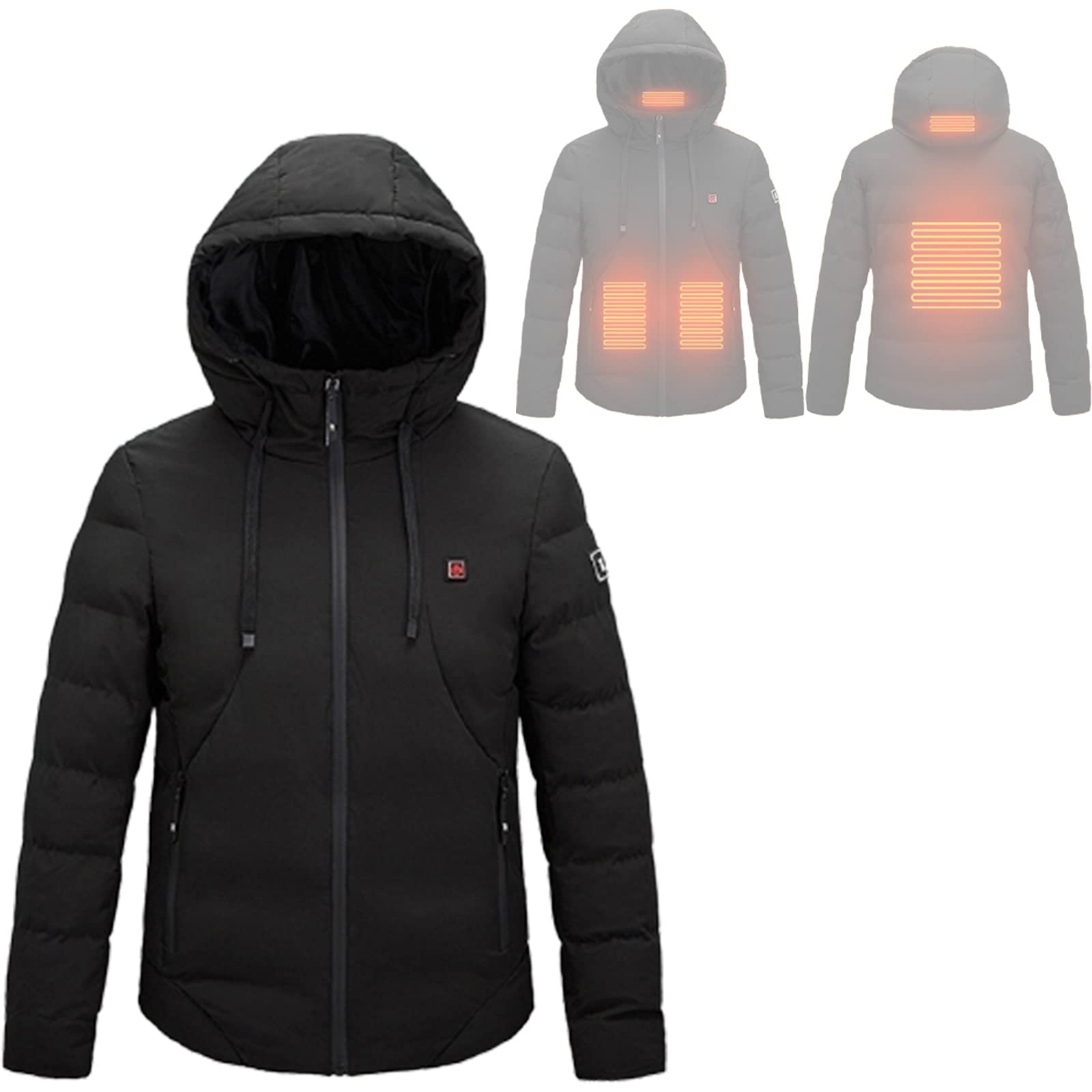 Piumino Riscaldamento Abbigliamento Inverno Caldo Cotone Giacca Maschio USB Intelligente Riscaldamento Giacca Attrezzatura Outdoor