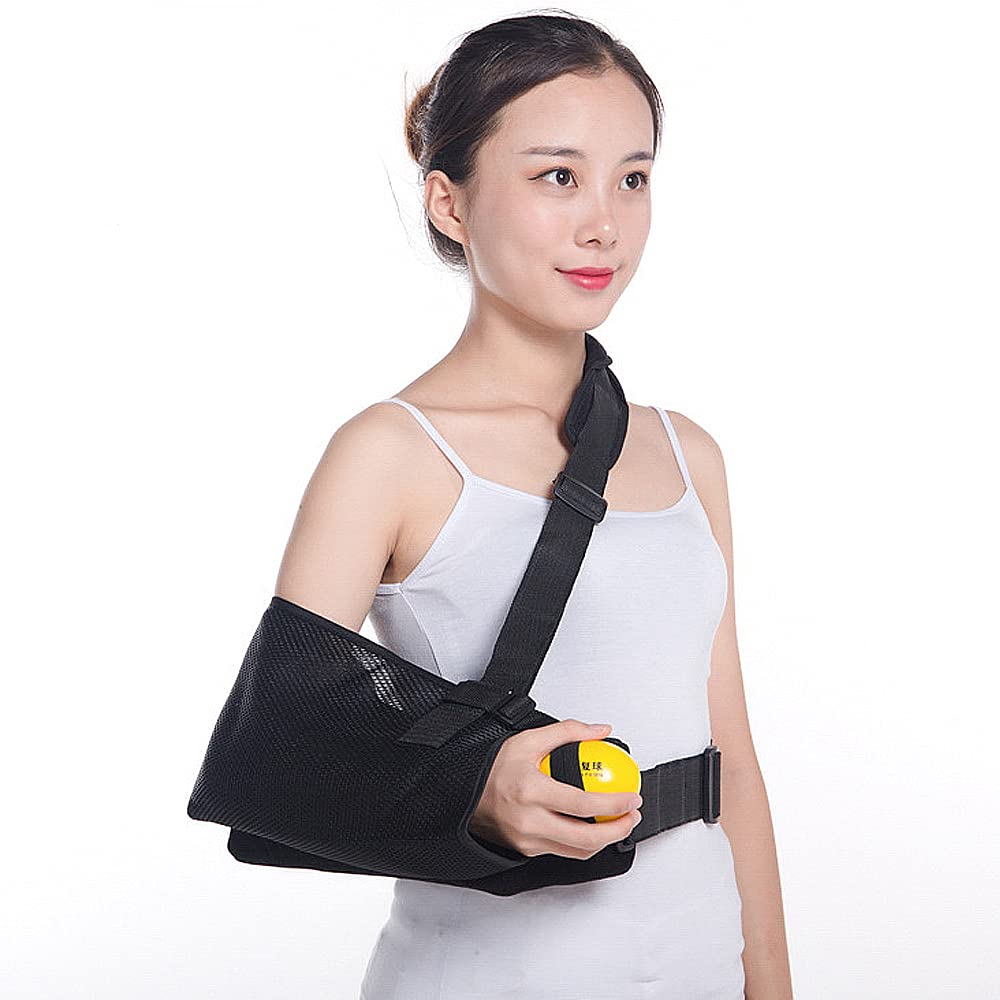 Cabestrillo Ajustable para Brazo con Almohada para Abducción De Hombro Y Almohadillas para Reposabrazos, Soporte para Brazo, Alivio del Dolor,Left