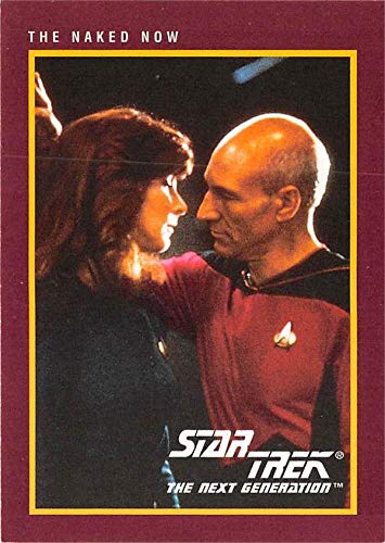 Captain Picard with Dr Crusher trading card Star Trek The Next Generation 1991 Impel #10 Patrick Stewart Gates McFadden