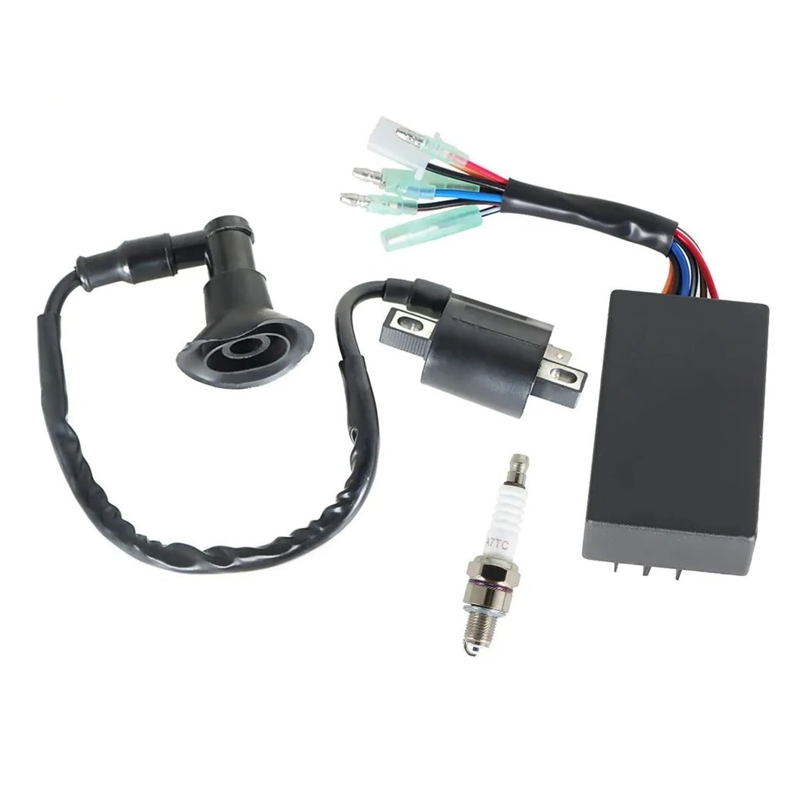 Dispositivi Accensione Moto Per Polaris Per Predator 90 Per Sportsman 90 2003 2004 2005 2006 CDI BOX Bobina Accensione Per Candela 0451018, 0452187 Bobina Statore
