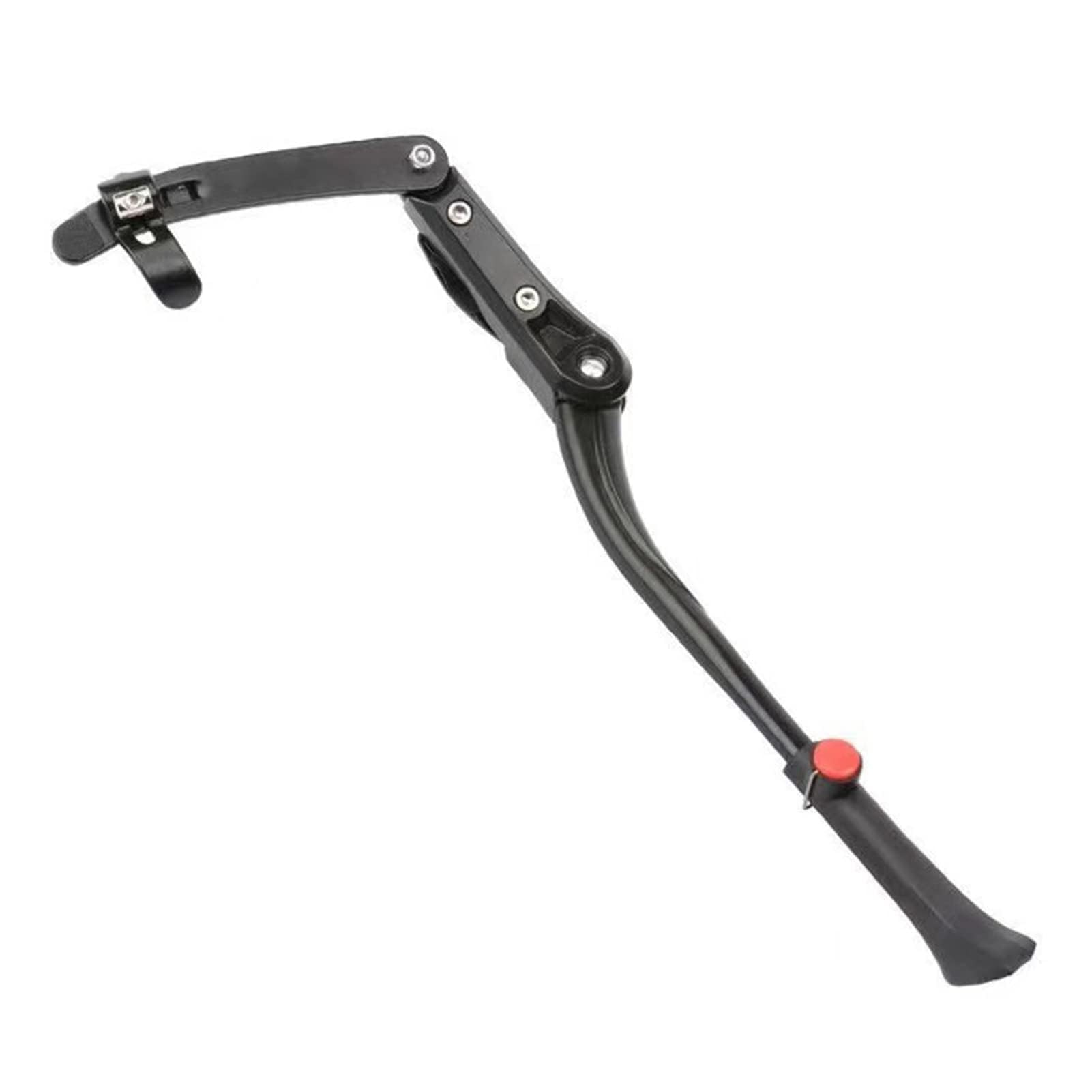 Béquille De Vélo, 48-52cm/18.90-20.47in Béquille De Vélo Latérale Arrière Réglable Universelle En Alliage D'aluminium Pour Vélo De Route De Montagne (noir)
