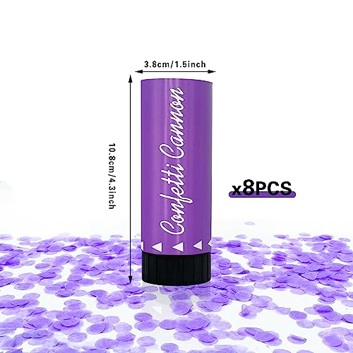 Image of Party Confetti for Wedding Birthday Graduation Baby Shower Anniversary Christmas New Year's Kids Fun Party Supplies Decorations and Favors (Purple)
