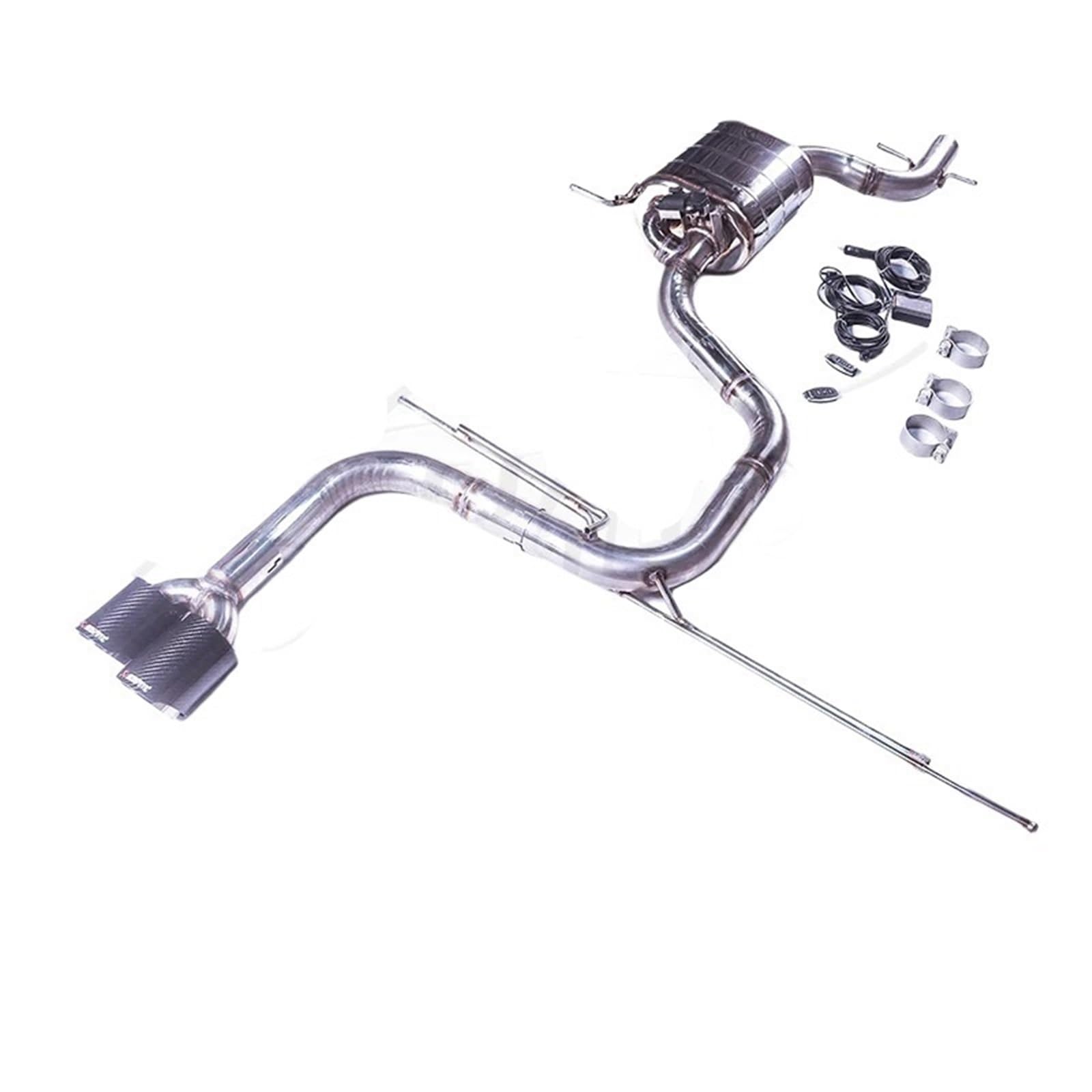 Turbo Splitter Zawór Pasuje do Volkswagen EOS 2.0T Catback 304 ze stali nierdzewnej regulowany tłumik wydechowy o wysokiej wydajności Zawory przedmuchy