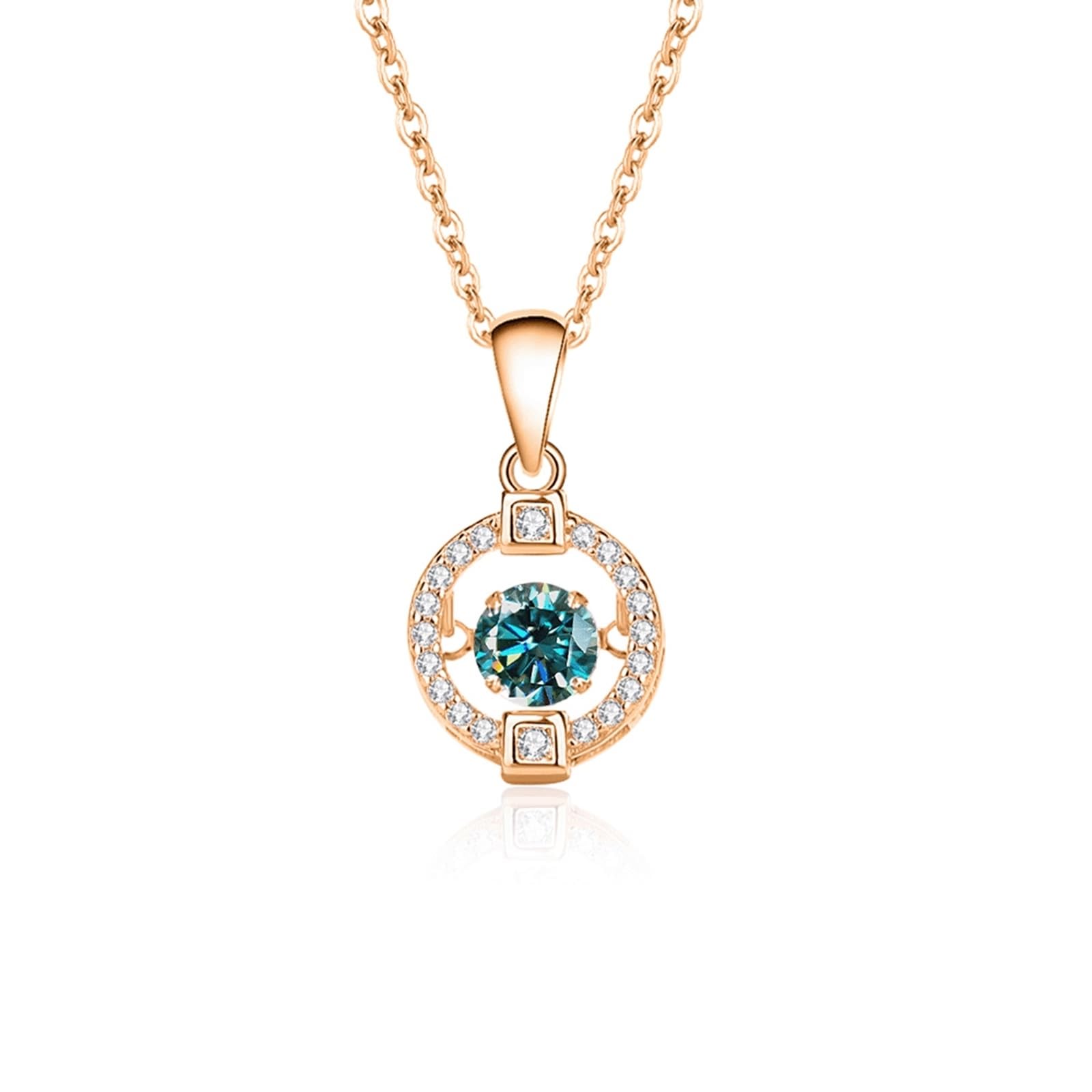Collar auténtico de oro blanco 375 de 9 quilates, elegante filigrana, colgante para mujer, oro de 9 quilates, 45 cm