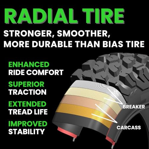 Image of RUNIX ATV UTV Radial Tires, RUNIX TerraVance, 27X9R14 Front, 27X11R14 Rare, Set of 4, SXS, Side by Side, Radial Tire, All Terrain, 6PR, Tubeless, 27X9-14, 27X11-14