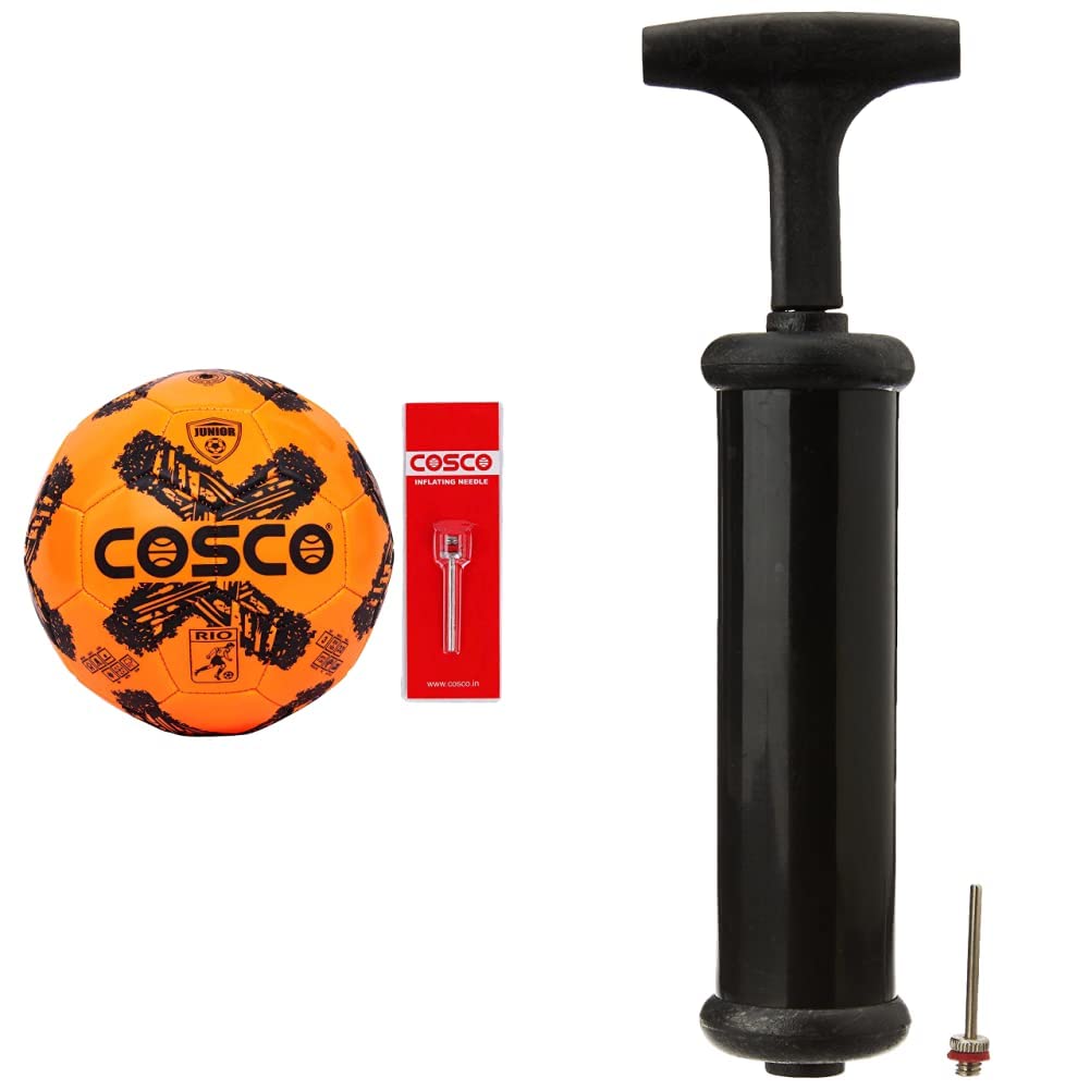 Cosco Rio Kids Football, Size 3 (Small Sized Football) and Cosco Hand Pump (B07JF91F9C) Amazon Price History, Amazon Price Tracker
