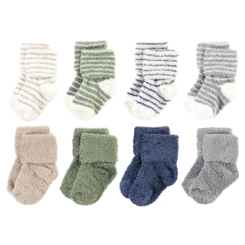 Image of Hudson Baby baby-girls Cotton Rich Newborn and Terry Socks