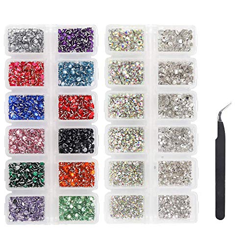 LIMGLIM Jewel Pickup Tool Kit 5136pcs Flatback Nail Art Rhinestones Picker Dotting Pen