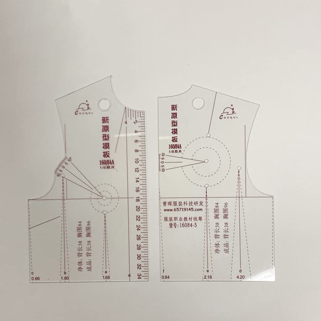 YILIANLIN 3X 1:5 Fashion Design Ruler Cloth Design School Student Teching Apparel Drawing Templete Garment Prototype Ruler Fashion Ruler Set Sewing Tools Ruler Measure for Sewing Dressmaking Pattern