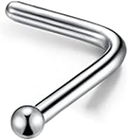 Vista 2 de 1mm Ball Nose Stud Sterling Silver Tiny Super Small Nose Piercing 0.6mm Pin Thickness Silver Dainty Nose Jewelry