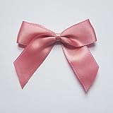 Packung mit 12 Stück Italian Options 5 cm Satinschleife (Selbstklebend) 12 Stück - Altrosa