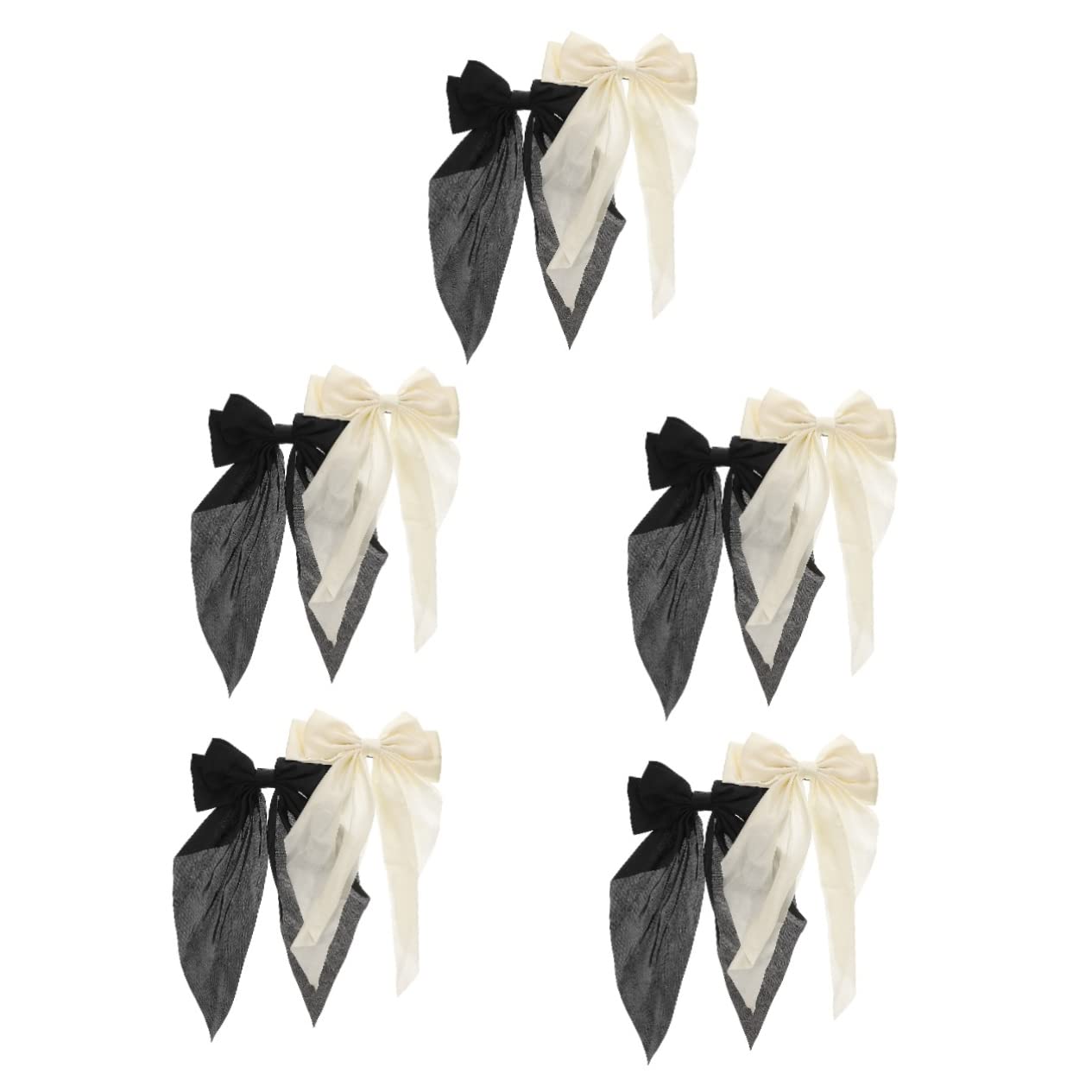 Healeved 10piezas Horquillas De Moño Grande Lazo Para Mujeres y Niñas Accesorios De Pelo De Moda Clip De Cabello Duradero y Atractivo
