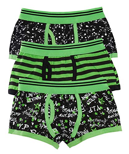 Lora Dora Boys Multipack Boxer Shorts Graffiti Black/Green 3-4 Years Lora Dora Boys Multipack Boxer Shorts Graffiti Black/Green 3-4 Years