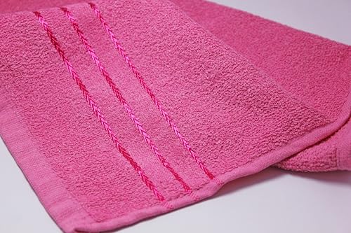 Image of Hand Towel Set of 6 (35x50 cm, 450 GSM) - Soft Cotton, Absorbent, Quick Dry - Bathroom, Wash Basin, Kitchen, Travel & Gym Face & Hand Towel for Men & Women-Multicolor