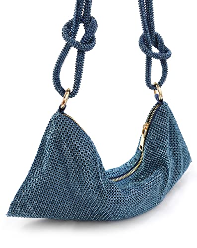 Image of Rhinestone Hobo Bag for Women Rhinestone Purses Sparkly Evening Handbag Shiny Diamond Purse for Wedding Parties 2026 | Rhinestone