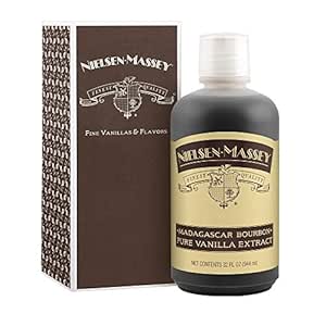 Nielsen-Massey Madagascar Bourbon Pure Vanilla Extract for Baking and Cooking, 32 Ounce Bottle with Gift Box